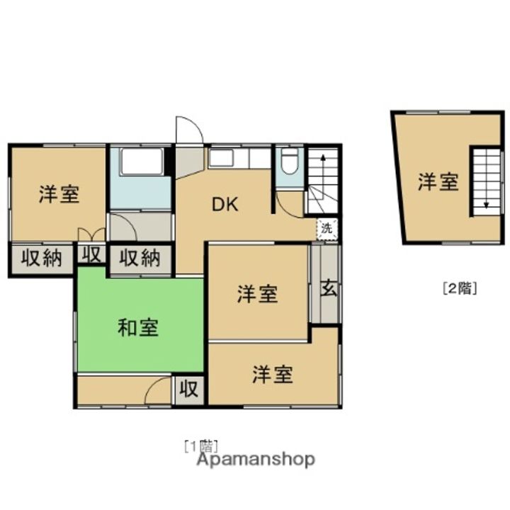 神奈川県横須賀市浦賀6丁目(一戸建)の賃貸物件戸建ての間取り