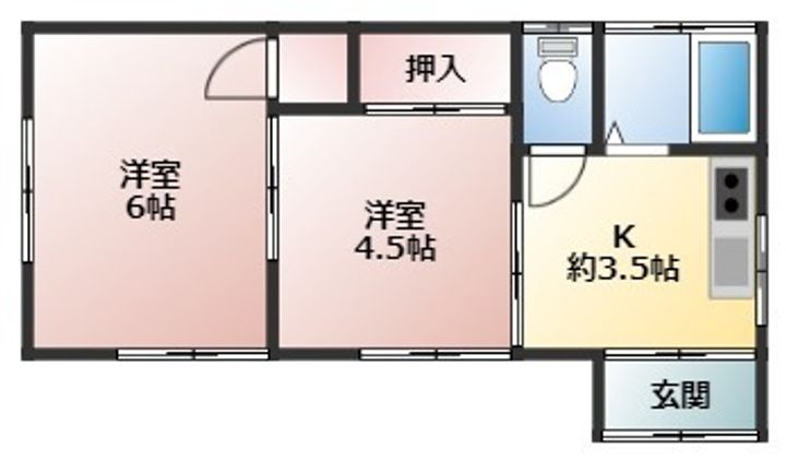 神奈川県横須賀市太田和2丁目(一戸建)の賃貸物件の間取り