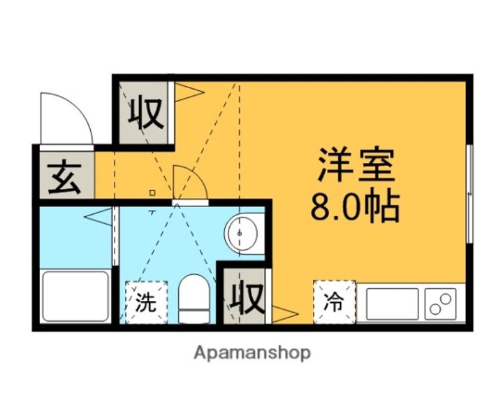 プリマ十六番館203の間取り