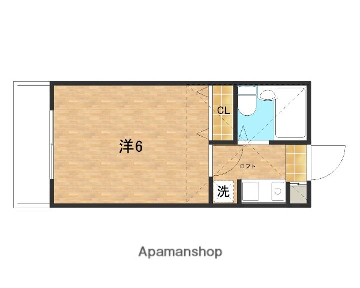 コーポアップル104の間取り