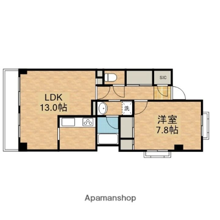 インシーズン向ヶ丘の間取り