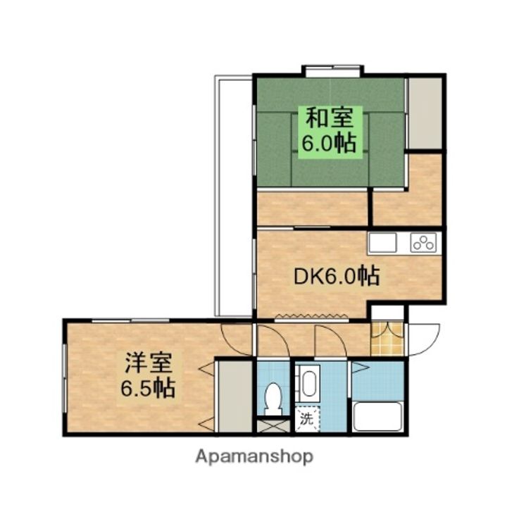 フラット百合ヶ丘402の間取り