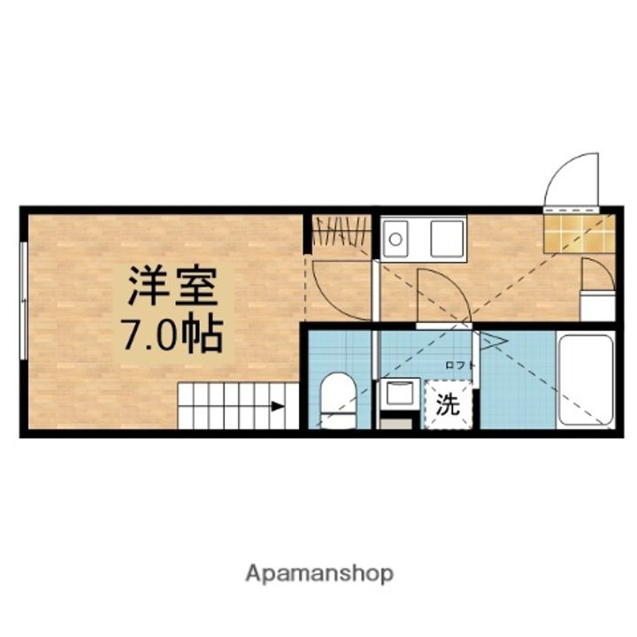 STELLA中野島204の間取り