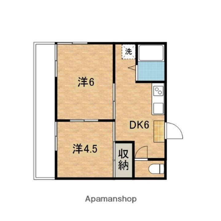 ハイツ吉田C108の間取り