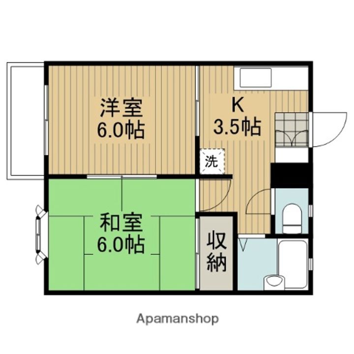 ハイツ五十嵐の間取り