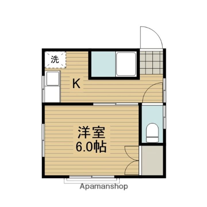 ハイツオモダカ201の間取り