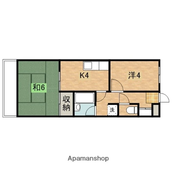 小嶋ハイツ203の間取り