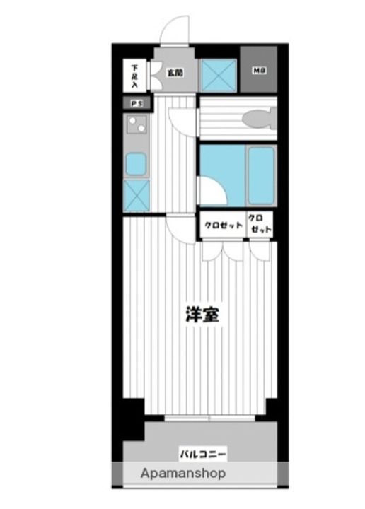 神奈川県川崎市川崎区南町の賃貸マンションの間取り