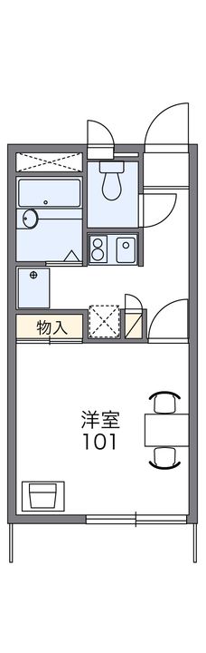レオパレスぎぷふぇるの間取り