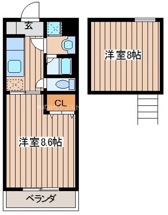 ミドル東大沼II0207の間取り