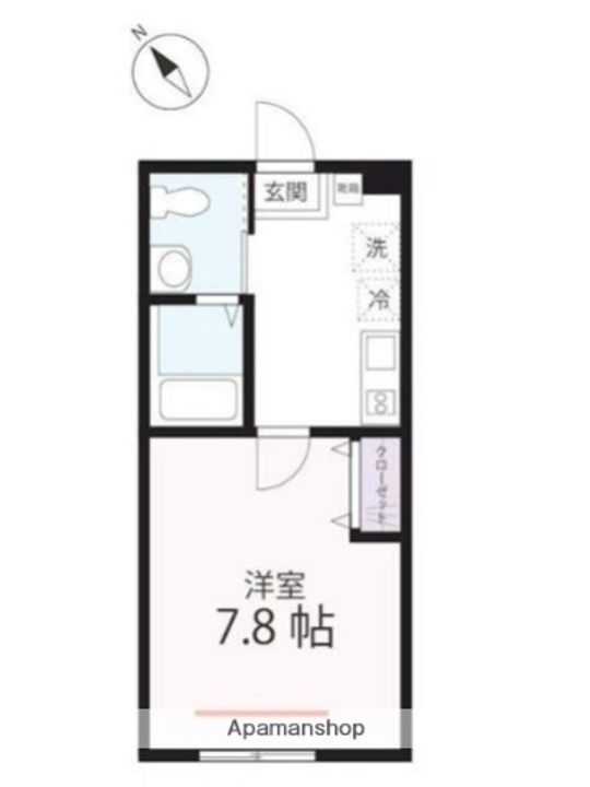 ハーミットクラブハウス山手柏葉ⅡB棟の間取り