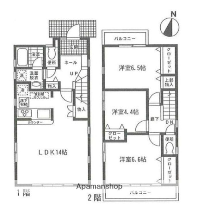 タウンホーム池尻の間取り