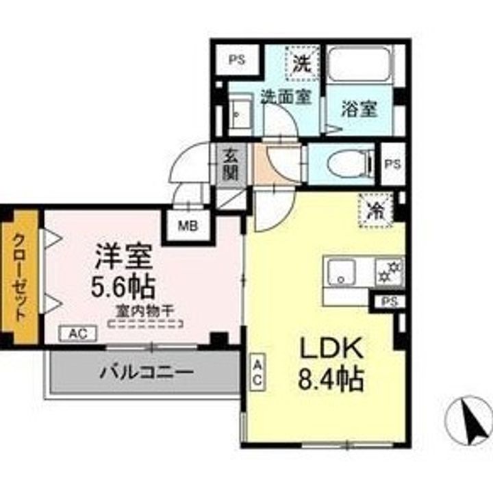 SKEY RESIDENCE塚越(スカイエレジデンスツカゴシ)の間取り