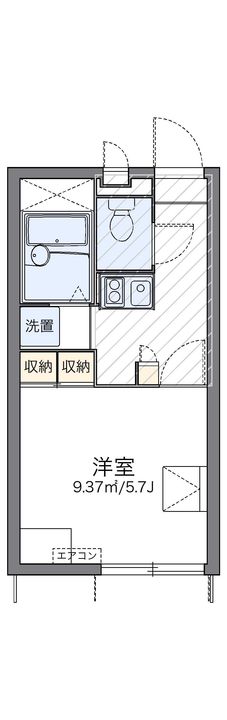 レオパレスフローラⅡの間取り