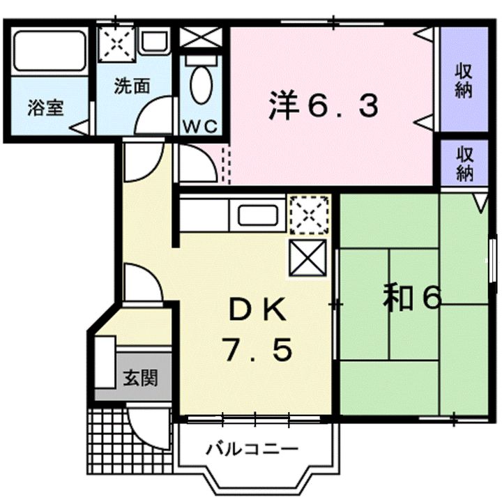 フローフリーの間取り