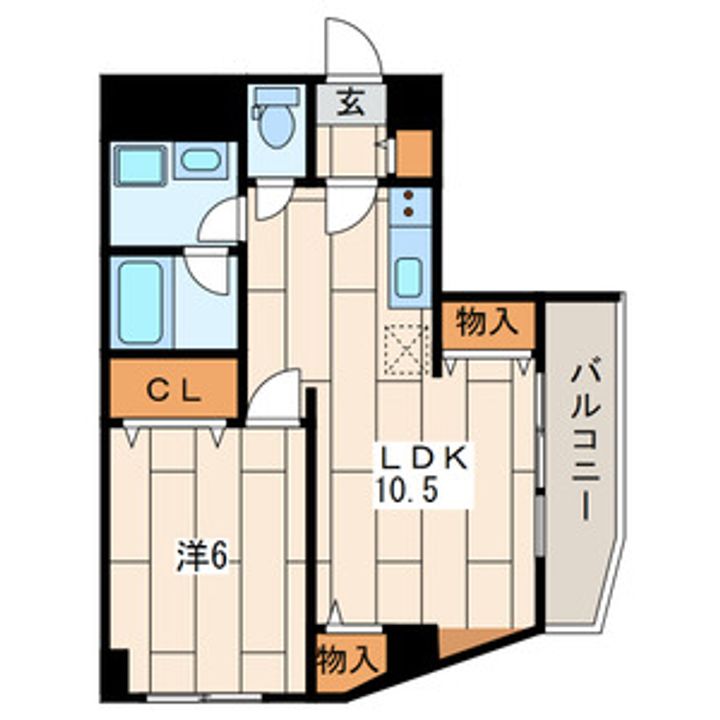 神奈川県横浜市鶴見区矢向1丁目の賃貸マンションの間取り
