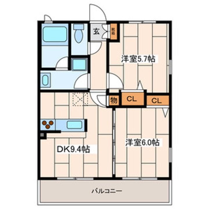 神奈川県横浜市南区別所4丁目の賃貸マンションの間取り