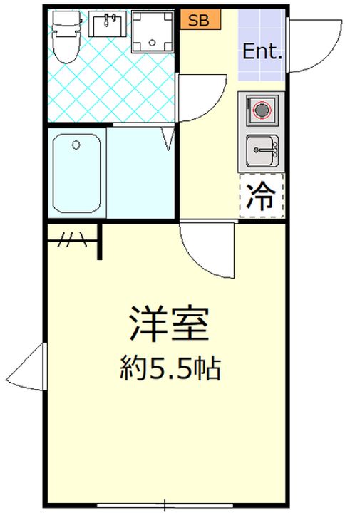 神奈川県横浜市磯子区杉田3丁目の賃貸アパートの間取り