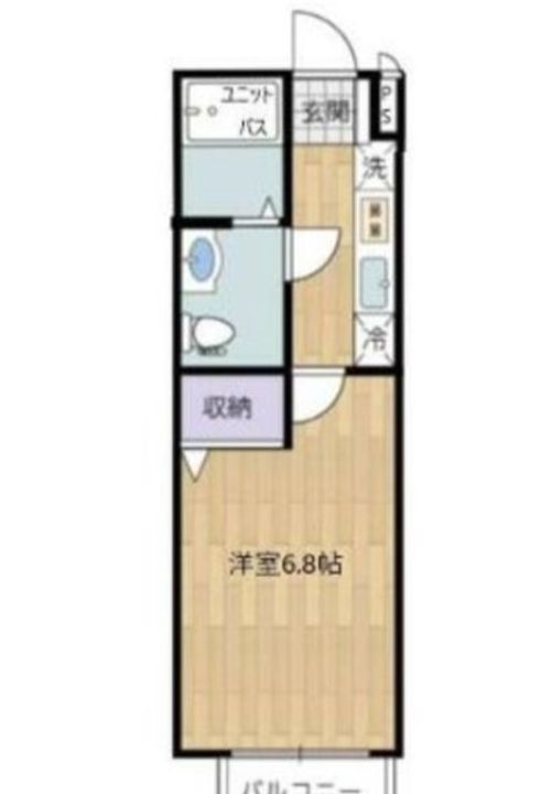 神奈川県横浜市西区東ケ丘の賃貸マンションの間取り