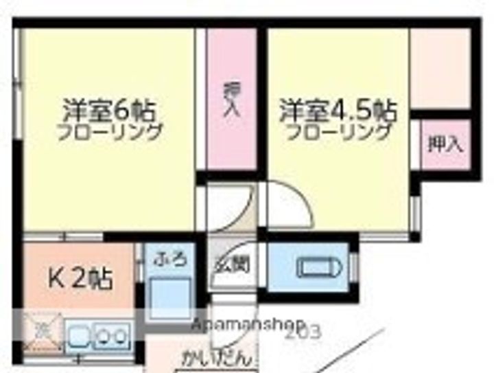 第1すみれ荘の間取り