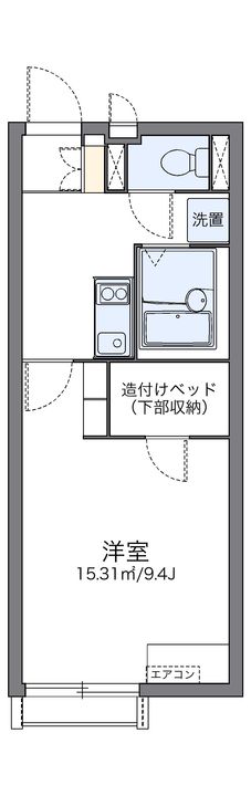 レオネクスト鳶尾Ⅱの間取り