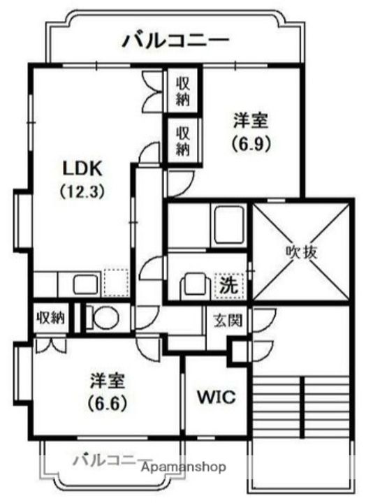 厚木国際飯山レジデンスの間取り