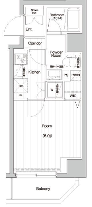 神奈川県横浜市中区吉田町の賃貸マンションの間取り