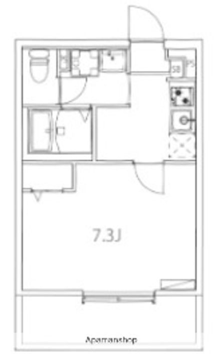 神奈川県横浜市港北区小机町の賃貸マンションの間取り