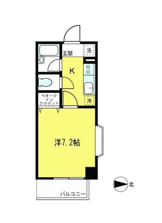 神奈川県藤沢市片瀬海岸2丁目の賃貸マンションの間取り