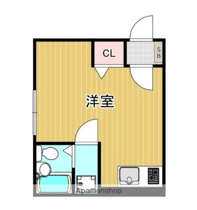 神奈川県横浜市中区石川町5丁目の賃貸アパートの間取り