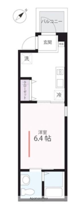 ハーミットクラブハウス生麦Ⅱ(仮)の間取り