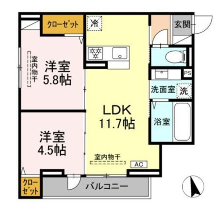 ロイヤルヒルズの間取り