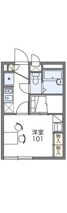レオパレス相武台RESTの間取り