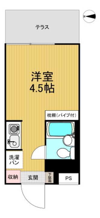 レスポワール南馬込103号室の間取り