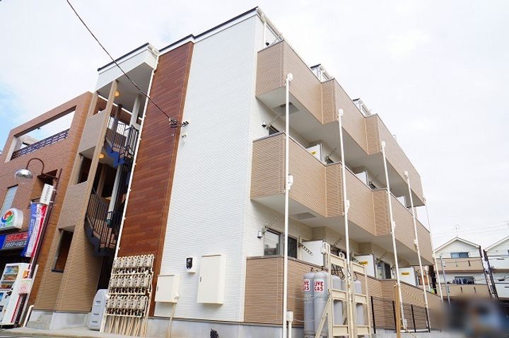 神奈川県横浜市港北区大曽根1丁目の賃貸アパートの外観