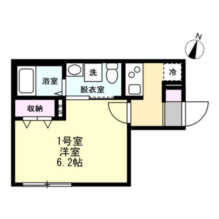 神奈川県相模原市緑区橋本2丁目の賃貸アパートの間取り