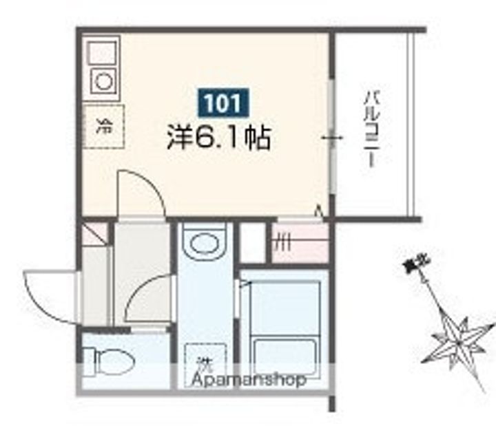 MELDIAかしわ台Ⅲの間取り
