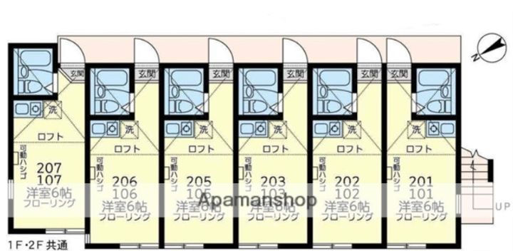 ユナイト六浦フォンダンショコラの間取り
