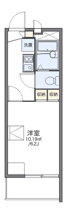 レオパレスサガミわたなべの間取り