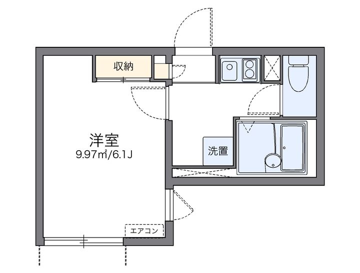 レオネクストTHANKフラッツの間取り