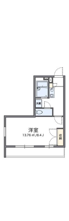 レオパレスジュネス茅ヶ崎の間取り