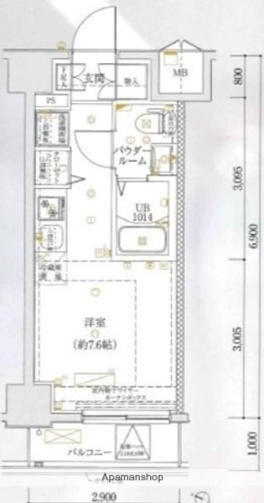 神奈川県横浜市南区高根町4丁目の賃貸マンションの間取り