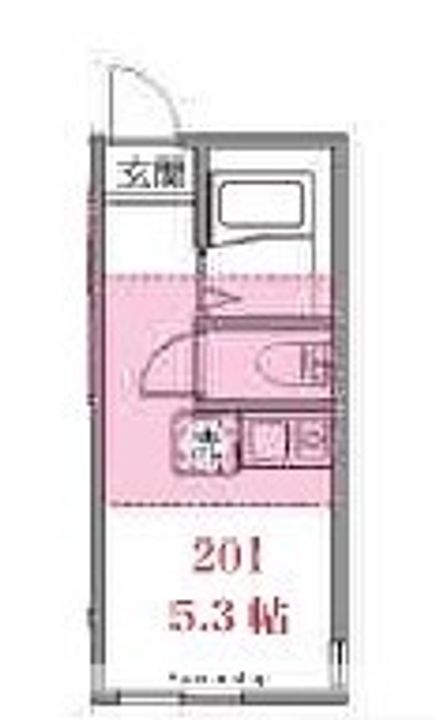 神奈川県横浜市港北区仲手原2丁目の賃貸アパートの間取り