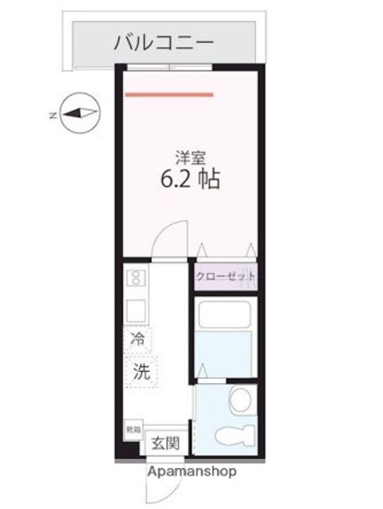 ハーミットクラブハウス横浜桜木町南の間取り