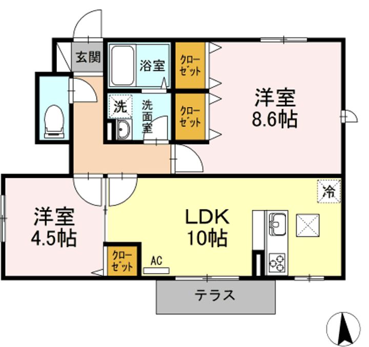 メゾンドレテの間取り
