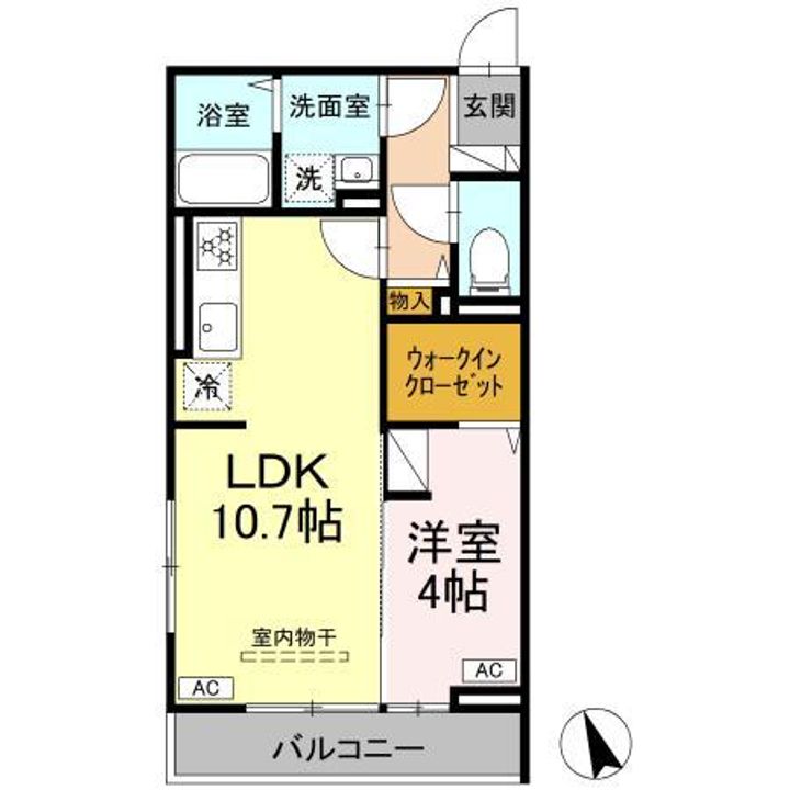 D’BLESS湘南藤沢の間取り
