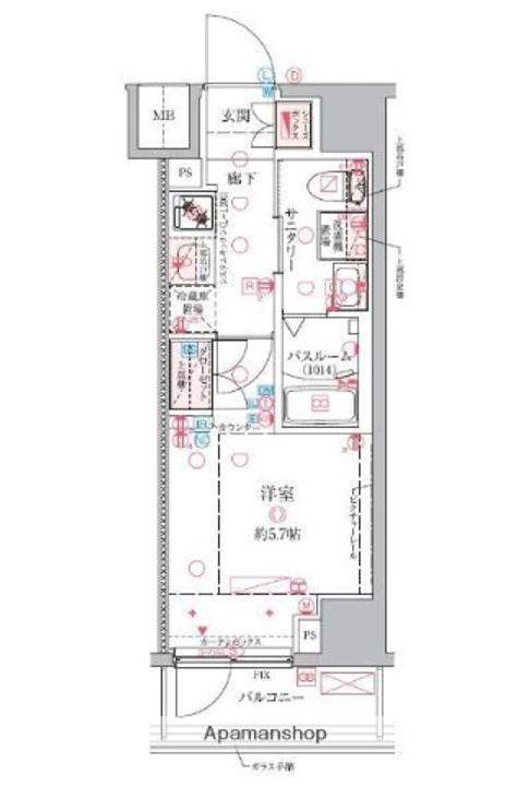 クレヴィスタ横浜関内の間取り