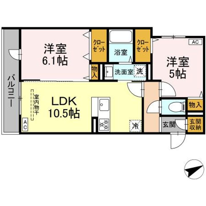 グリーンハウスの間取り