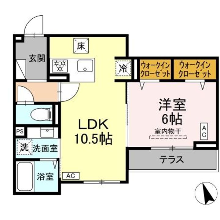シェーンブルーメ横浜の間取り