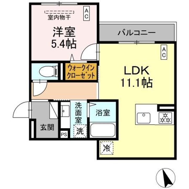 シェーンブルーメ横浜の間取り